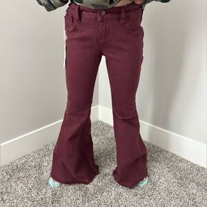 Shyanne Kids Burgundy Flared Jeans